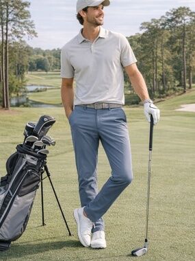 Lululemon Men’s Grey/Blue Athletic Pants 33x31 Performance Stretch